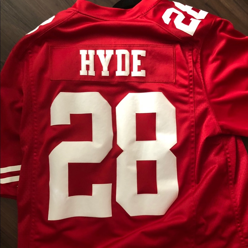 Carlos Hyde Red 49ers Limited Home Jersey